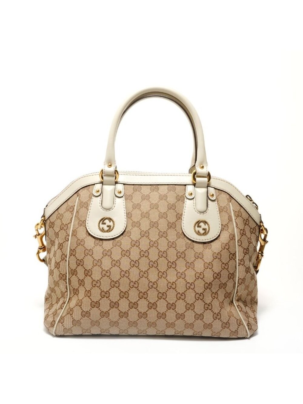 Gucci Handbag Scarlet 2-Way GG Canvas - Picture 2 of 10